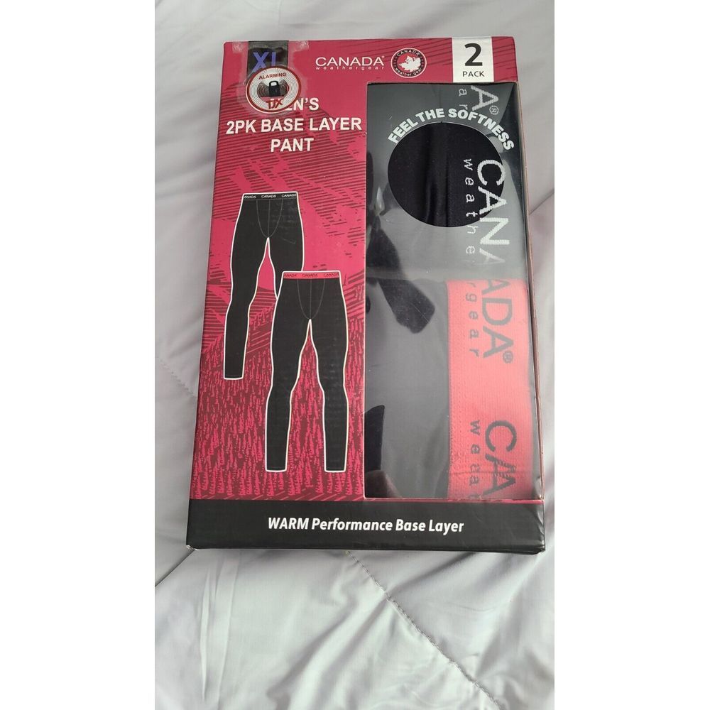 Canada Weathergear 2 pk mens‎ base layer pants size XXL